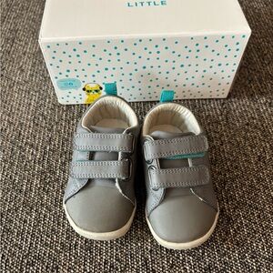 Gray Ten Little Toddler Shoes with Velcro
